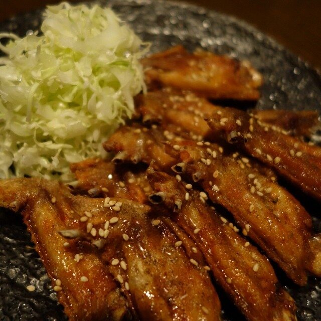 たれのかかった焼き鳥