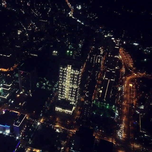 展望台から見下ろす台北の夜